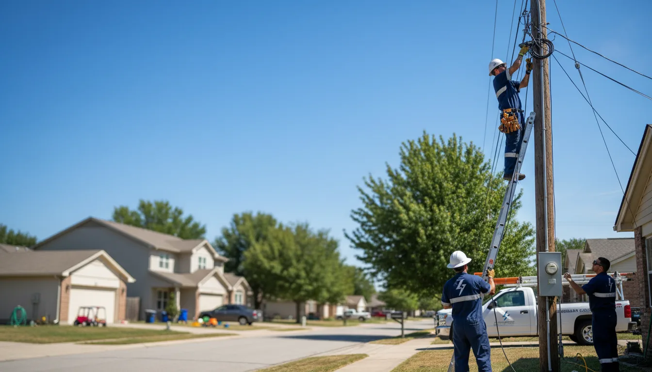 Residential electrician providing installation services in Grady, AR